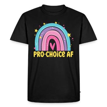 Pro-Choice AF Hex The Patriarchy Feminist - Men's Premium Organic T-Shirt - black - Front - Nico (187cm)