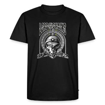 Lord of the Chains - Men's Premium Organic T-Shirt - black - Front - Nico (187cm)
