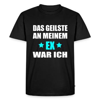La chose la plus excitante avec mon ex, c’était moi - cadeau - T-shirt Premium bio Homme - noir - Devant - Nico (187cm)