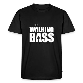 Bass Player Gift THE WALKING BASS Bassist cadeau - T-shirt Premium bio Homme - noir - Devant - Nico (187cm)