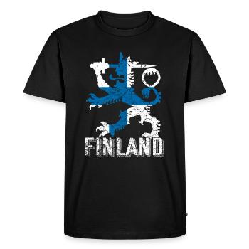 Finlande - T-shirt Premium bio Homme - noir - Devant - Nico (187cm)
