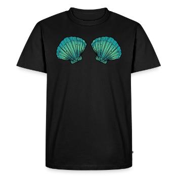 Soutien-gorge bikini coquille sirène - T-shirt Premium bio Homme - noir - Devant - Nico (187cm)