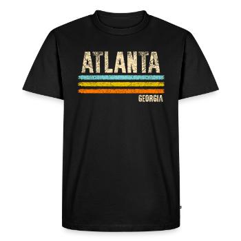 Atlanta Georgia - T-shirt Premium bio Homme - noir - Devant - Nico (187cm)