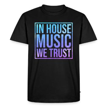 House Music - T-shirt Premium bio Homme - noir - Devant - Nico (187cm)