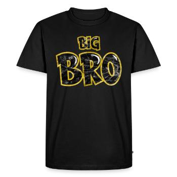 Big Bro frère aîné Frères et sœurs correspondants Famille - T-shirt Premium bio Homme - noir - Devant - Nico (187cm)