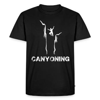 canyoning canyoning - T-shirt Premium bio Homme - noir - Devant - Nico (187cm)