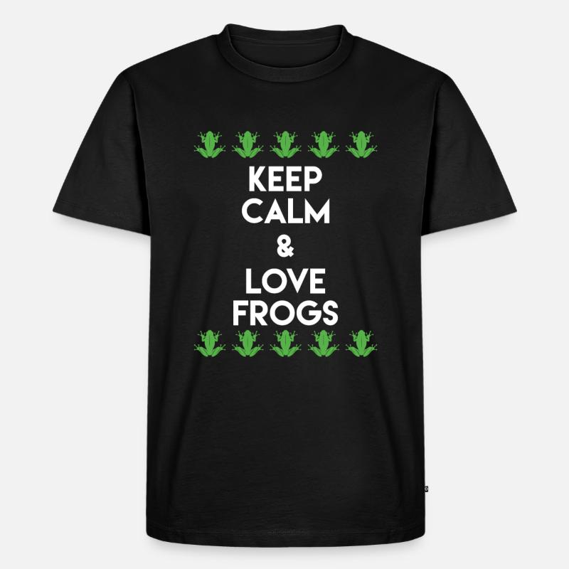 Frösche - Männer Premium Bio T-Shirt - Schwarz