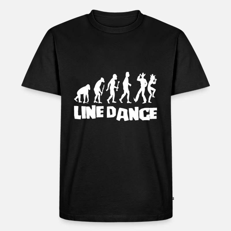 Linedance evolution - Men's Premium Organic T-Shirt - black