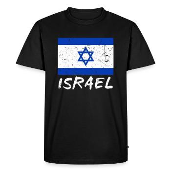 Israel - Men's Premium Organic T-Shirt - black - Front - Nico (187cm)