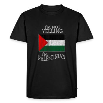 Palestiniens de Palestine - T-shirt Premium bio Homme - noir - Devant - Nico (187cm)