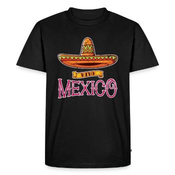 Mexique sombrero - T-shirt Premium bio Homme - noir - Devant - Nico (187cm)