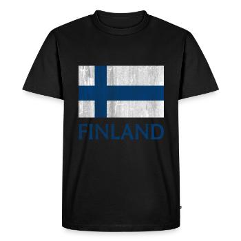Finlande Scandinavie - T-shirt Premium bio Homme - noir - Devant - Nico (187cm)