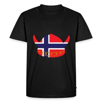Drapeau viking norvégien - T-shirt Premium bio Homme - noir - Devant - Nico (187cm)