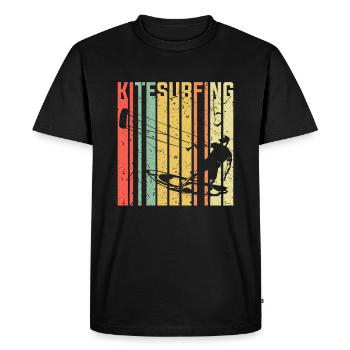 Kite surfing sport - T-shirt Premium bio Homme - noir - Devant - Nico (187cm)