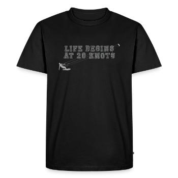 Kitesurfing Kitesurfing - Men's Premium Organic T-Shirt - black - Front - Nico (187cm)