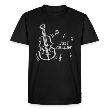 Cello cello player - Men's Premium Organic T-Shirt - black - Front - Nico (187cm)