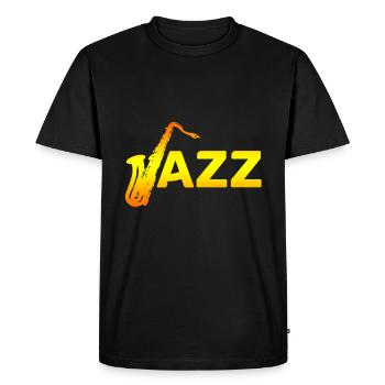 jazz - Men's Premium Organic T-Shirt - black - Front - Nico (187cm)