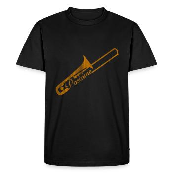 Trombone - T-shirt Premium bio Homme - noir - Devant - Nico (187cm)