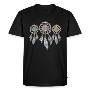 Dream catcher - Men's Premium Organic T-Shirt - black - Front - Nico (187cm)