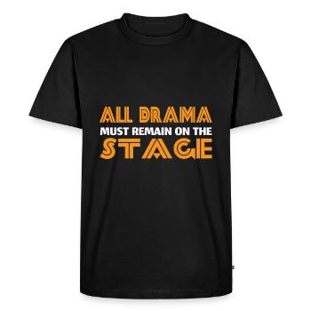 Scène de drame - T-shirt Premium bio Homme - noir - Devant - Nico (187cm)