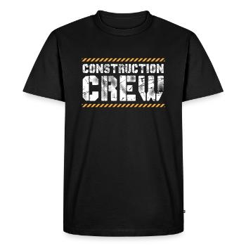 Construction worker construction site team - Men's Premium Organic T-Shirt - black - Front - Nico (187cm)