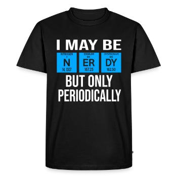 Biologie Tableau périodique - T-shirt Premium bio Homme - noir - Devant - Nico (187cm)