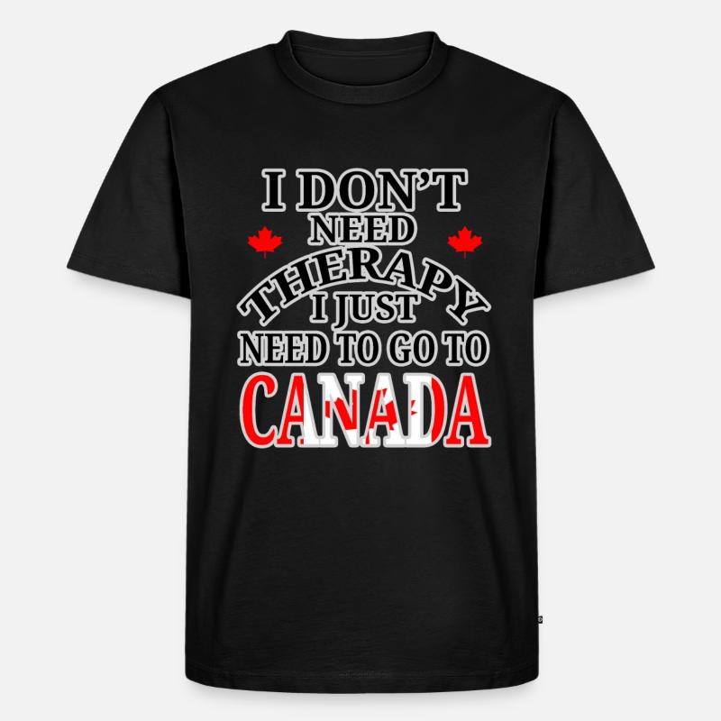 Kanada Auszeit - Männer Premium Bio T-Shirt - Schwarz