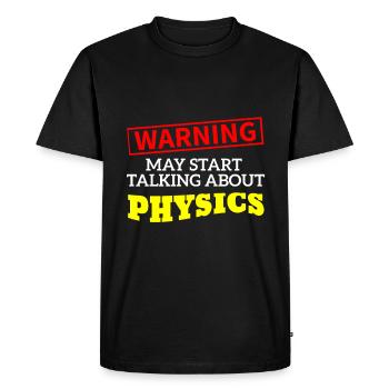 Physics physicist - Men's Premium Organic T-Shirt - black - Front - Nico (187cm)