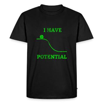 Physics electricity - Men's Premium Organic T-Shirt - black - Front - Nico (187cm)