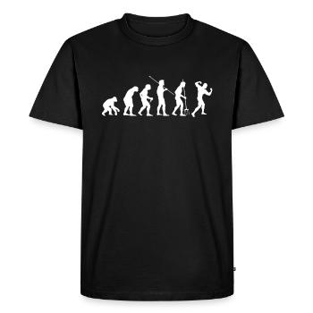 Evolution Sport Gym - T-shirt Premium bio Homme - noir - Devant - Nico (187cm)