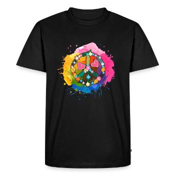 Harmonie de la paix - T-shirt Premium bio Homme - noir - Devant - Nico (187cm)