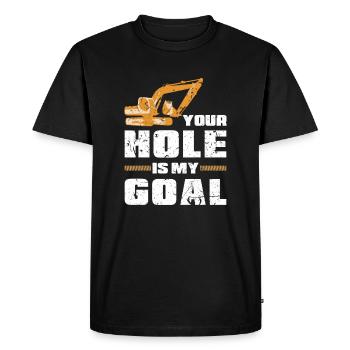 Excavator shovel - Men's Premium Organic T-Shirt - black - Front - Nico (187cm)