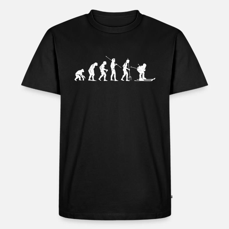 Evolution Ski - Men's Premium Organic T-Shirt - black