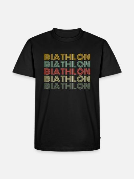 Biathlon sport - T-shirt Premium bio Homme - noir