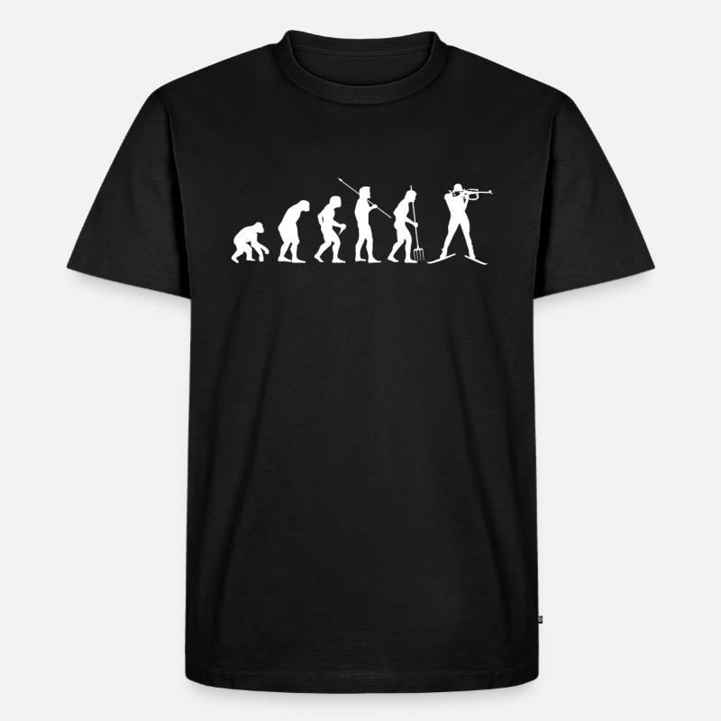 Evolution du biathlon - T-shirt Premium bio Homme - noir