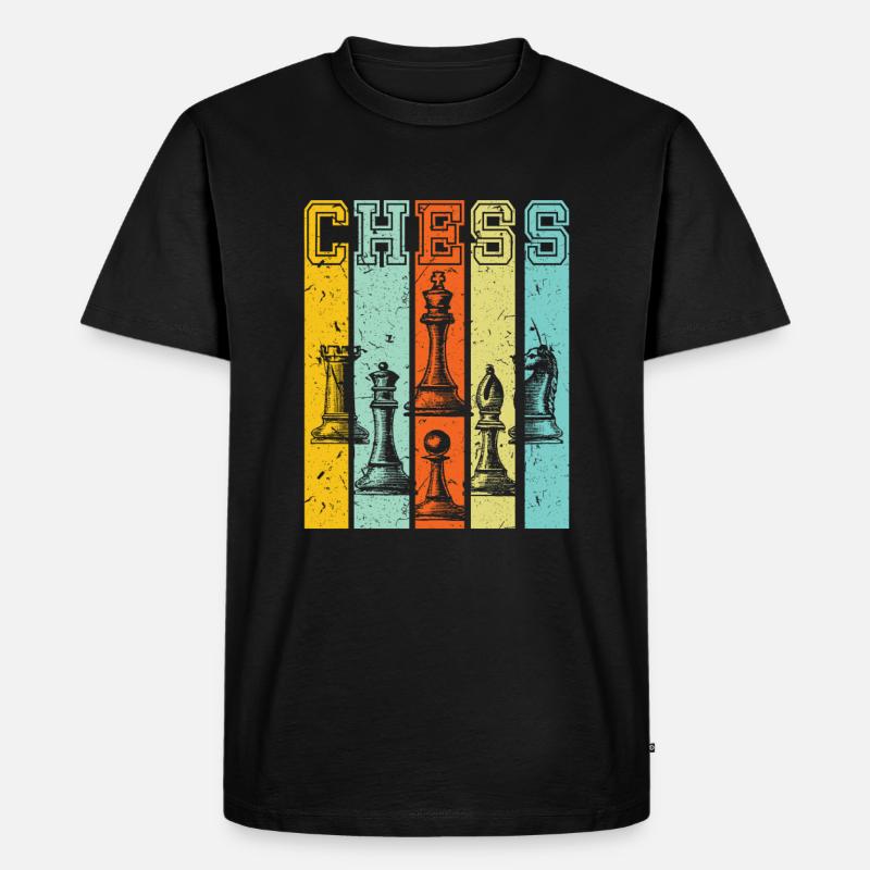 Schach - Männer Premium Bio T-Shirt - Schwarz