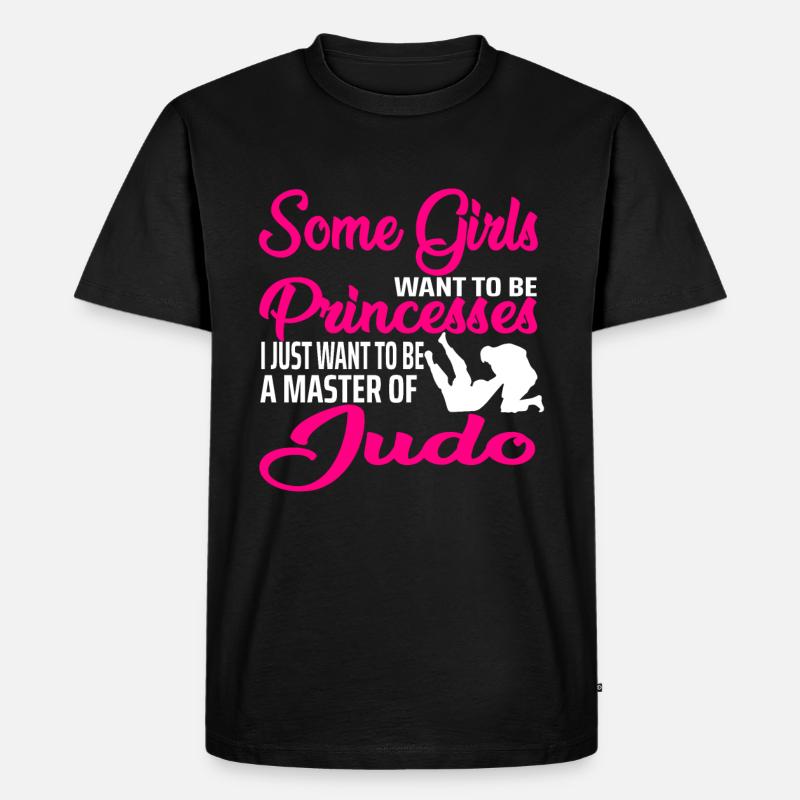 Judo Prinzessin - Männer Premium Bio T-Shirt - Schwarz