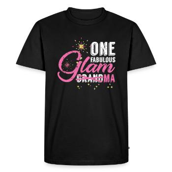 Grandma style - Men's Premium Organic T-Shirt - black - Front - Nico (187cm)