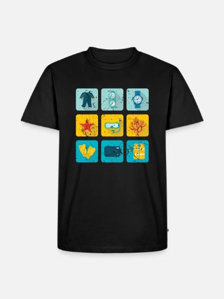 plongée - T-shirt Premium bio Homme - noir