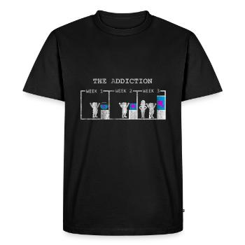 Aquarium - Men's Premium Organic T-Shirt - black - Front - Nico (187cm)