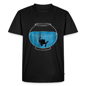 aquarium - T-shirt Premium bio Homme - noir - Devant - Nico (187cm)