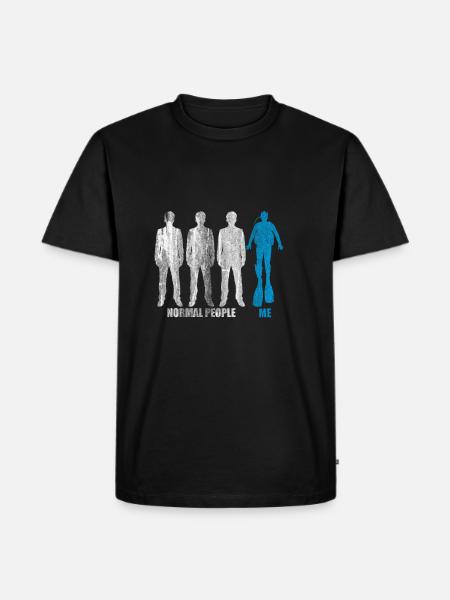 Tauchen - Männer Premium Bio T-Shirt - Schwarz