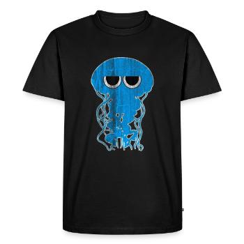 jellyfish - Men's Premium Organic T-Shirt - black - Front - Nico (187cm)