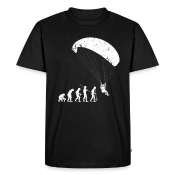 Paragliding Evolution - Men's Premium Organic T-Shirt - black - Front - Nico (187cm)