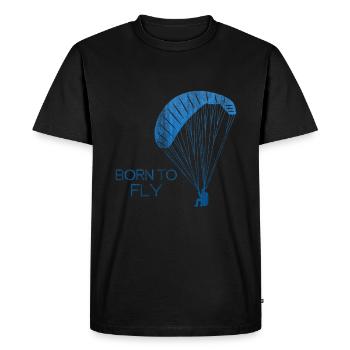 Paragliding pilot - Men's Premium Organic T-Shirt - black - Front - Nico (187cm)
