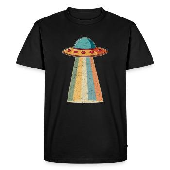 Vaisseau spatial extraterrestre - T-shirt Premium bio Homme - noir - Devant - Nico (187cm)