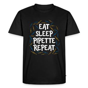 Recherche en biologie - T-shirt Premium bio Homme - noir - Devant - Nico (187cm)