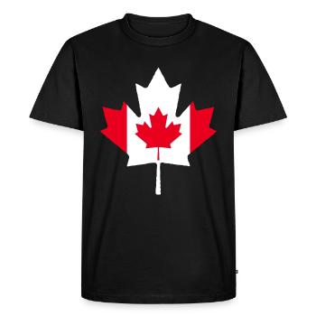 Maple Maple Leaf Canada - Men's Premium Organic T-Shirt - black - Front - Nico (187cm)