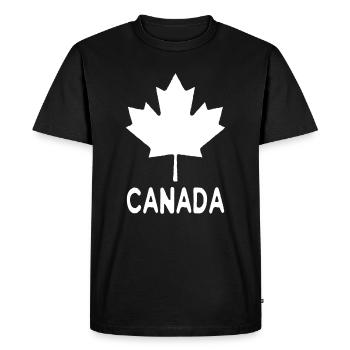 Maple Maple Leaf Canada Canada - Men's Premium Organic T-Shirt - black - Front - Nico (187cm)