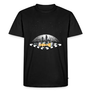 Chess chessboard - Men's Premium Organic T-Shirt - black - Front - Nico (187cm)